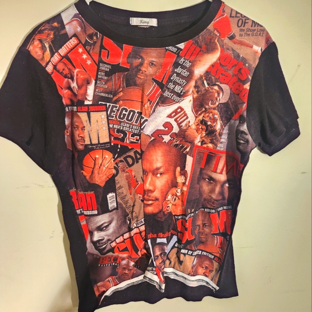 King mens shirt Michael Jordan magazine covers size medium